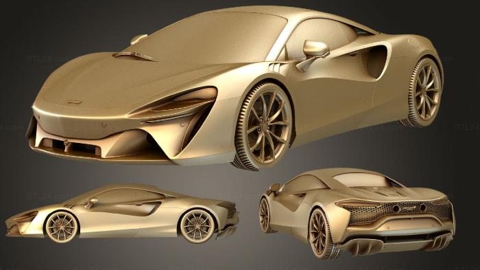 Автомобили и транспорт (Макларен Артура 2021, CARS_2416) 3D модель для ЧПУ станка